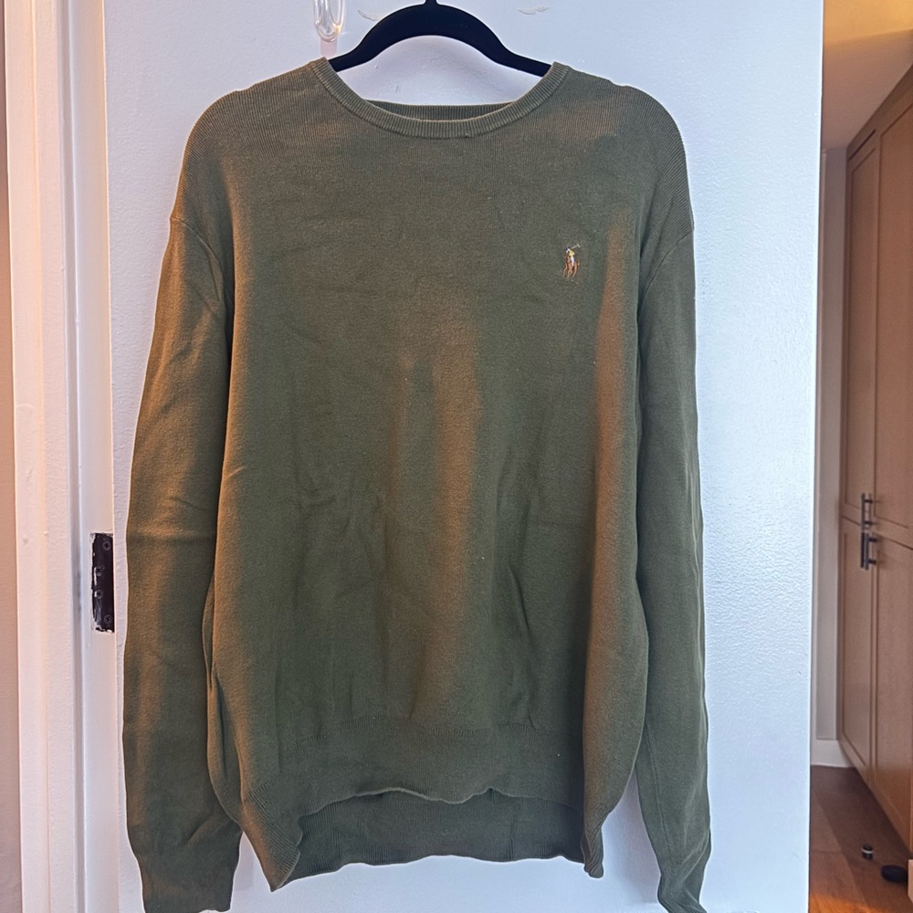 Polo by Ralph Lauren Olive Crewneck Sweater